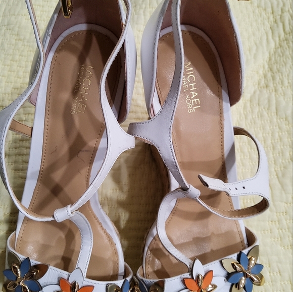 MICHAEL Michael Kors Heidi Wedge Espadrilles Size 6,5 - Picture 3 of 12